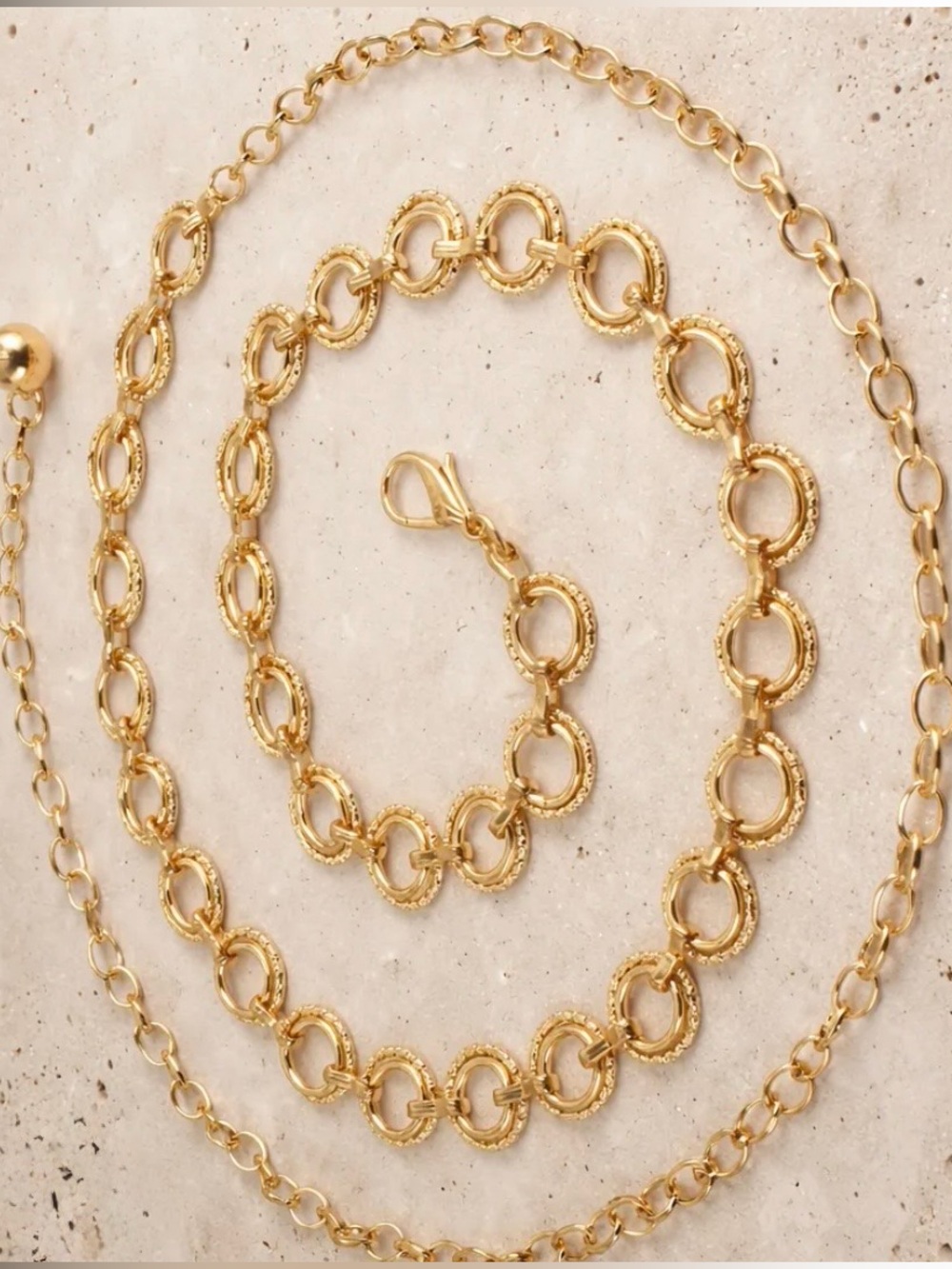 Gold Chain 42 inch Belt